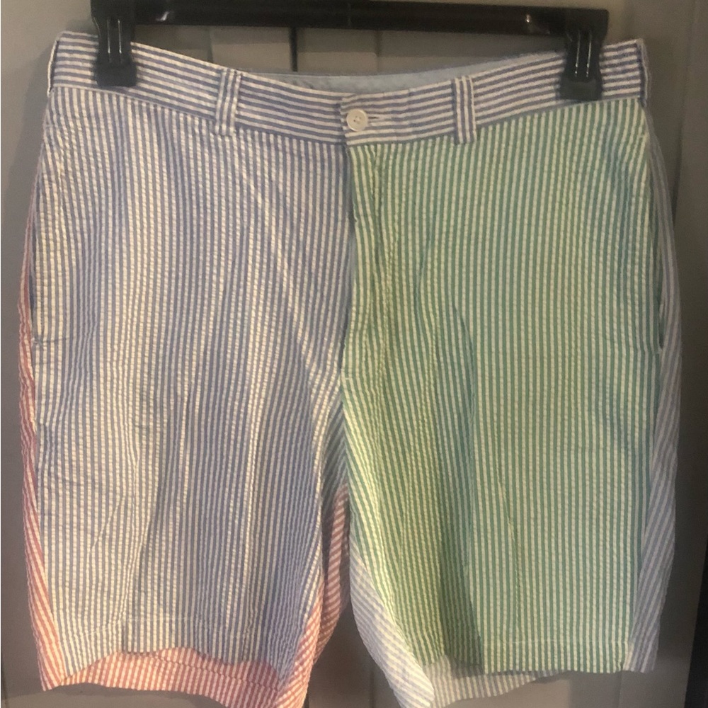 Brooks Brothers seersucker multi colored shorts size 33